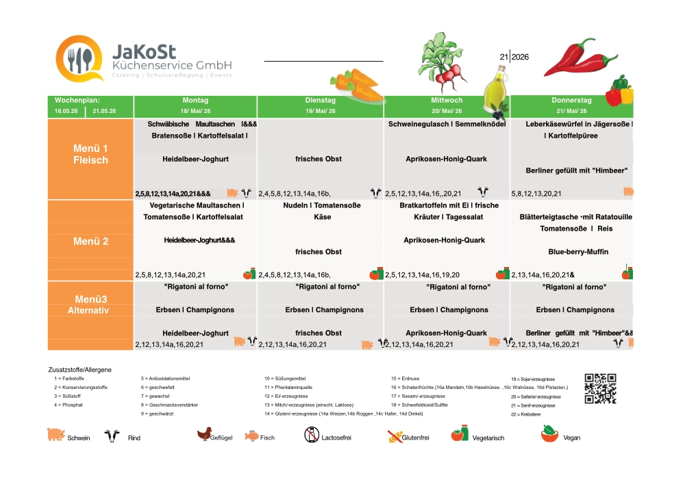 Speiseplan MutlangenKW 21