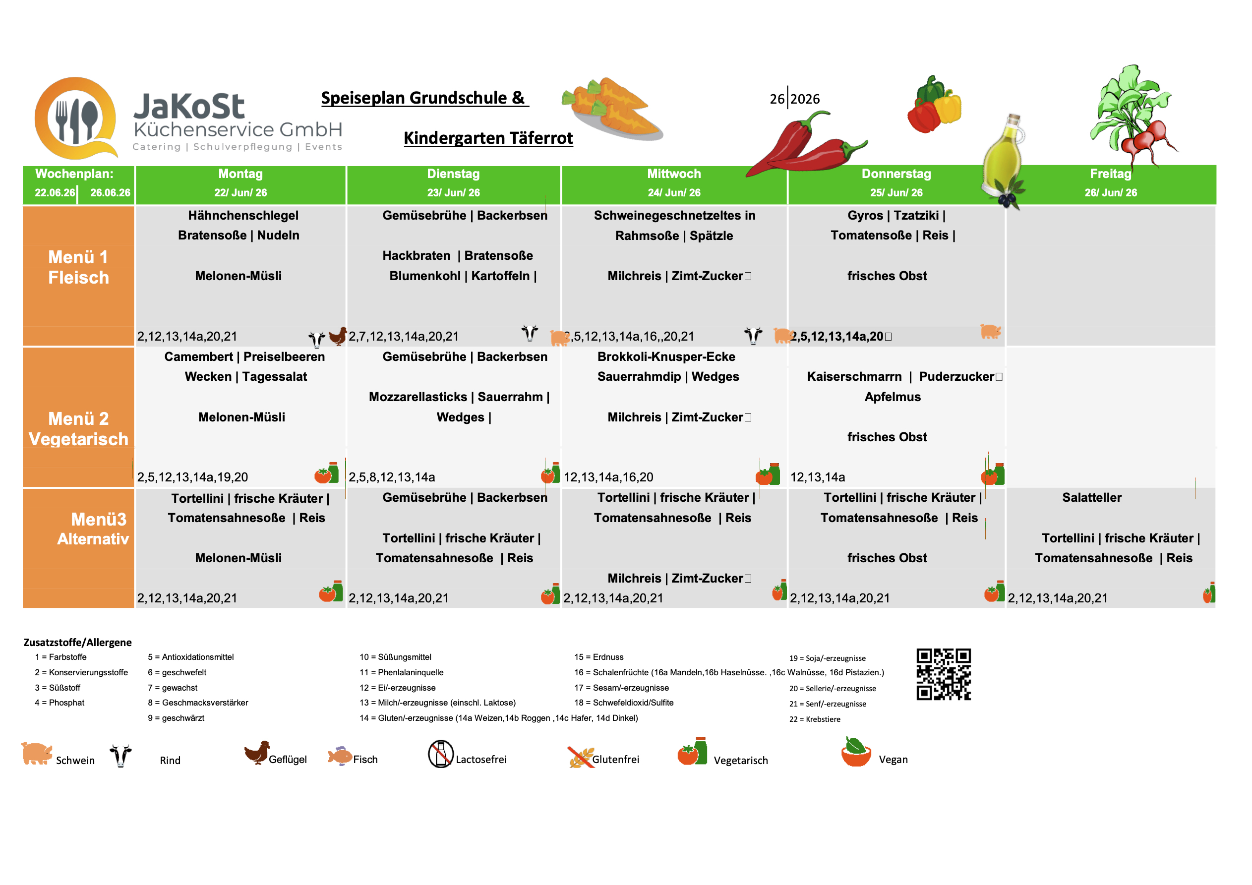 Speiseplan Taeferrot KW 26 1