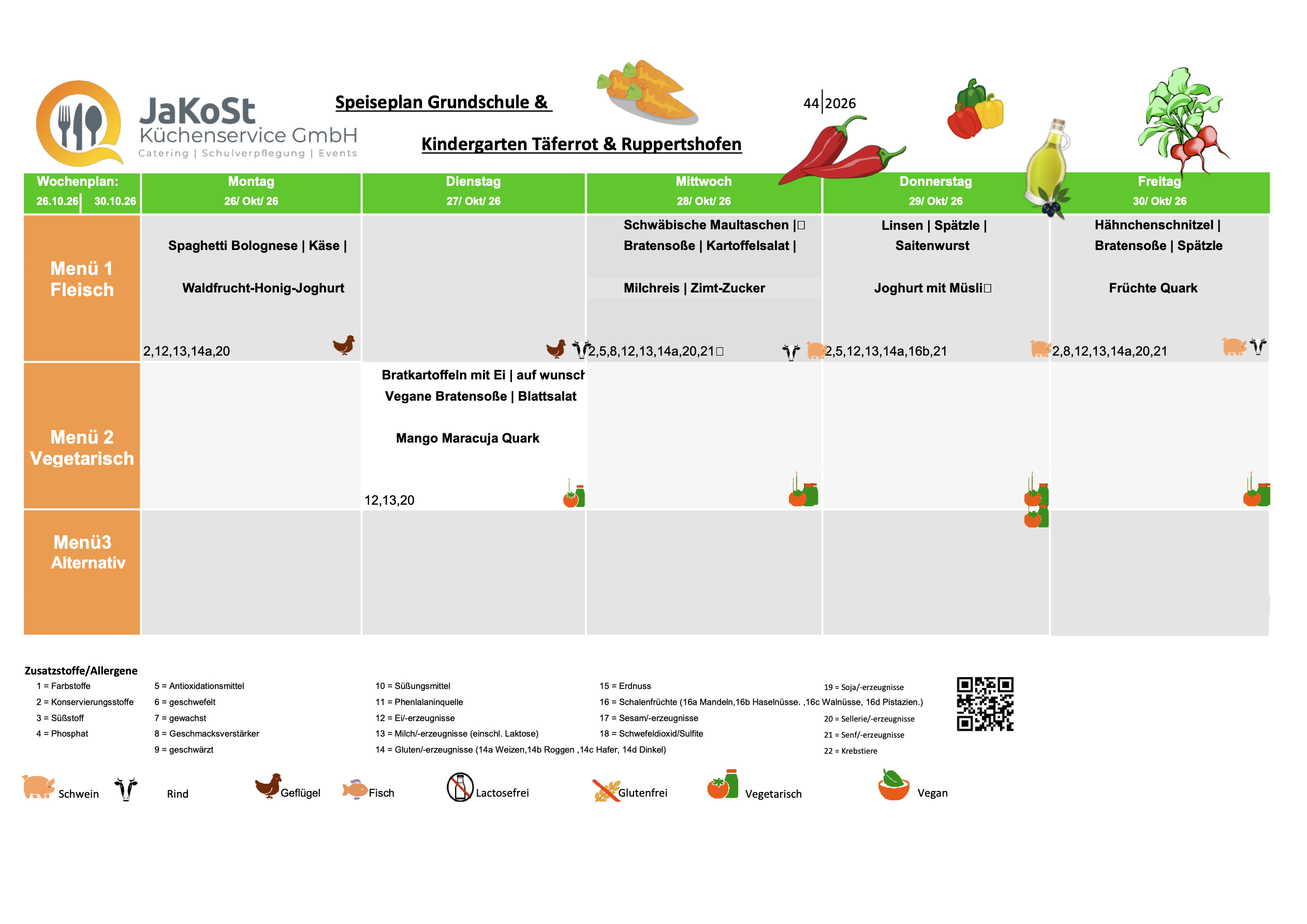 Speiseplan Taeferrot KW 44 1